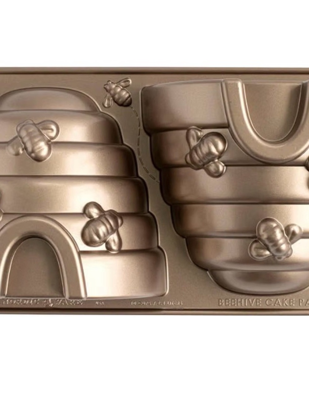 Beehive Cake Pan Mold - Bronze Nonstick Baking Pan